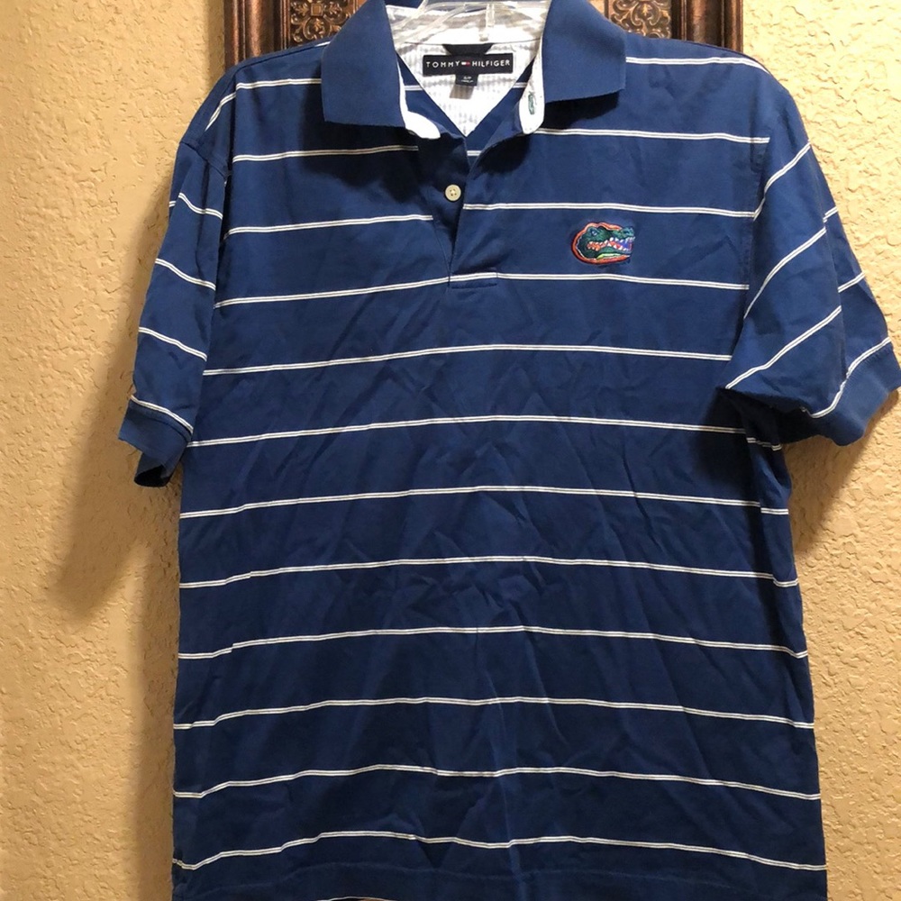 Gently worn Tommy Hilfiger Florida Gator Polo Shirt. Super soft. No rips/stains.